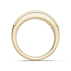 14K Gold Semi Mount Ring Setting Round Ro 6x6mm Diamond Accent Syz Jewelry