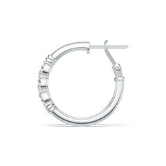 Platinum Semi Mount Earrings Setting Oval OV 7X5mm DHJ