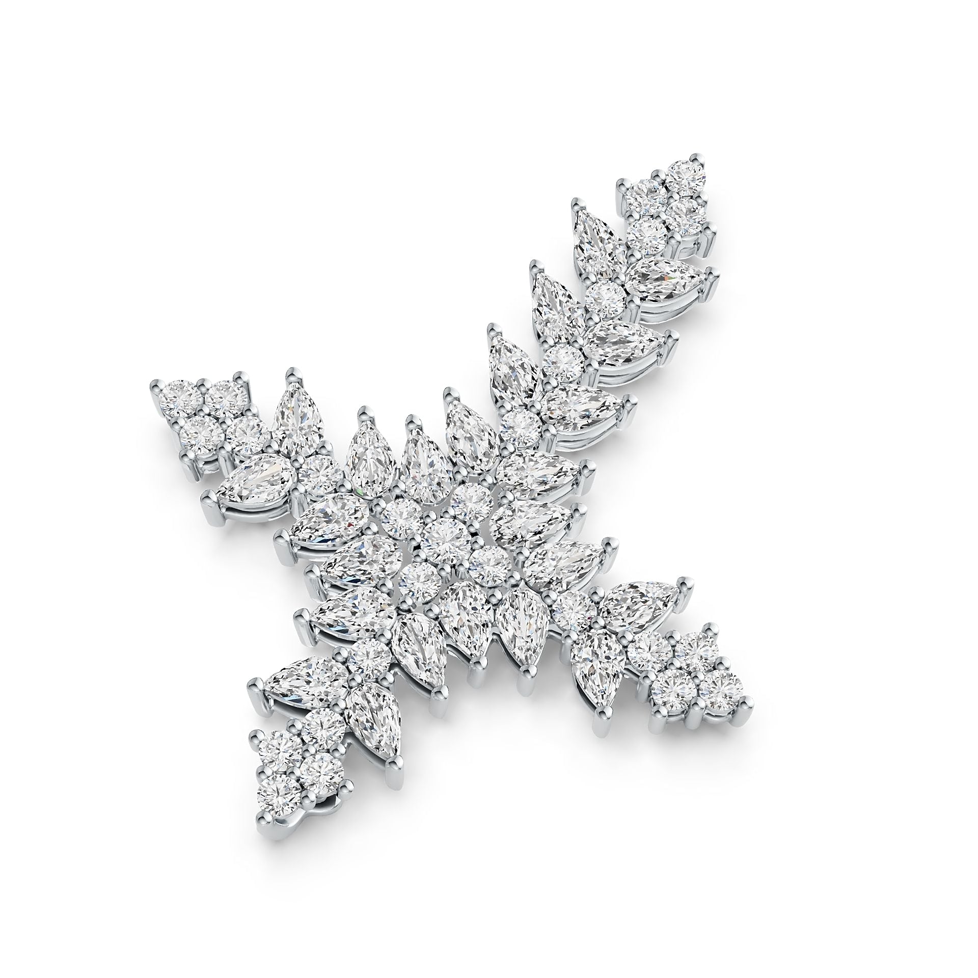 Sterling Silver Semi Mount Pendant Setting Pear PE 5X3mm DHJ