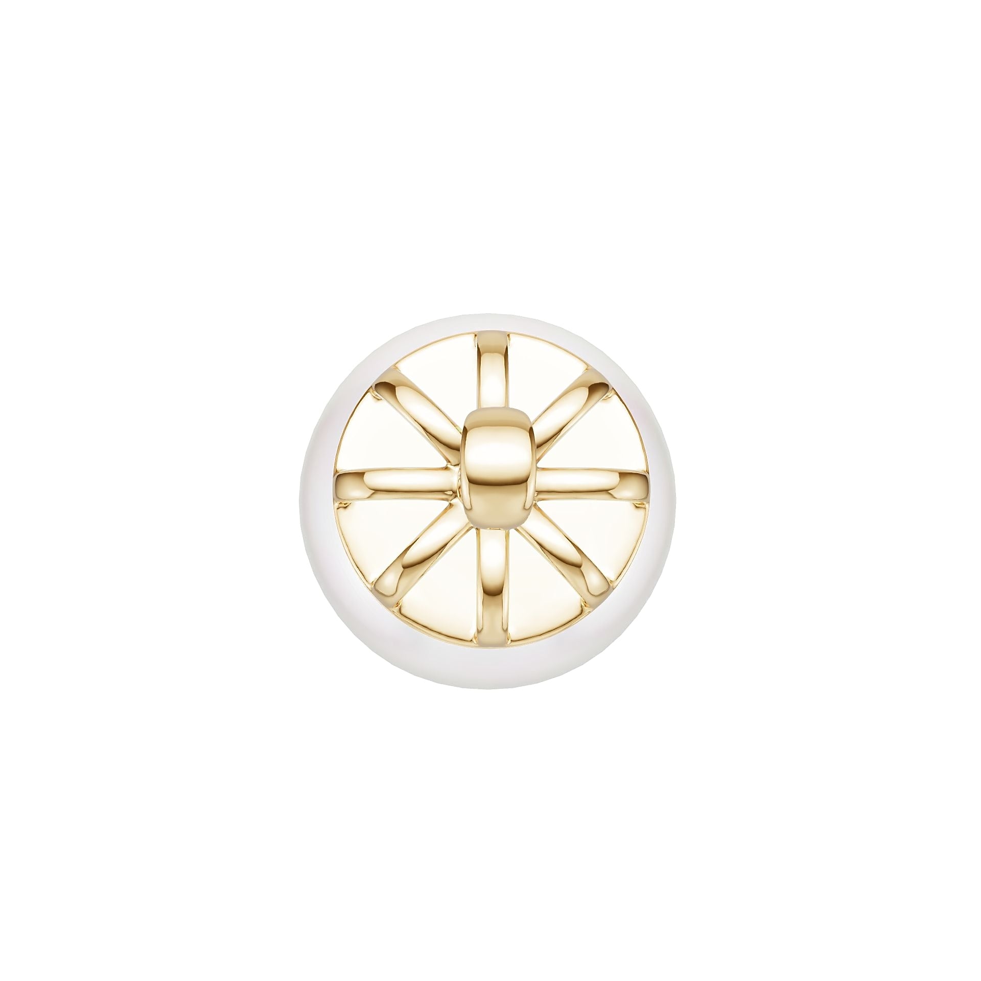 Sterling Silver Semi Mount Pendant Setting Round Ro 14x14mm Diamond Accent DHJ