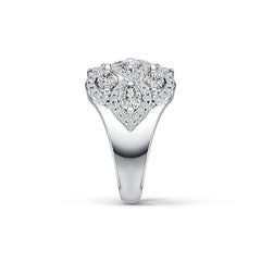 14K Gold Semi Mount Ring Setting Oval OV 4X3mm with White Topaz Twist Ring Diamond Accent DHJ