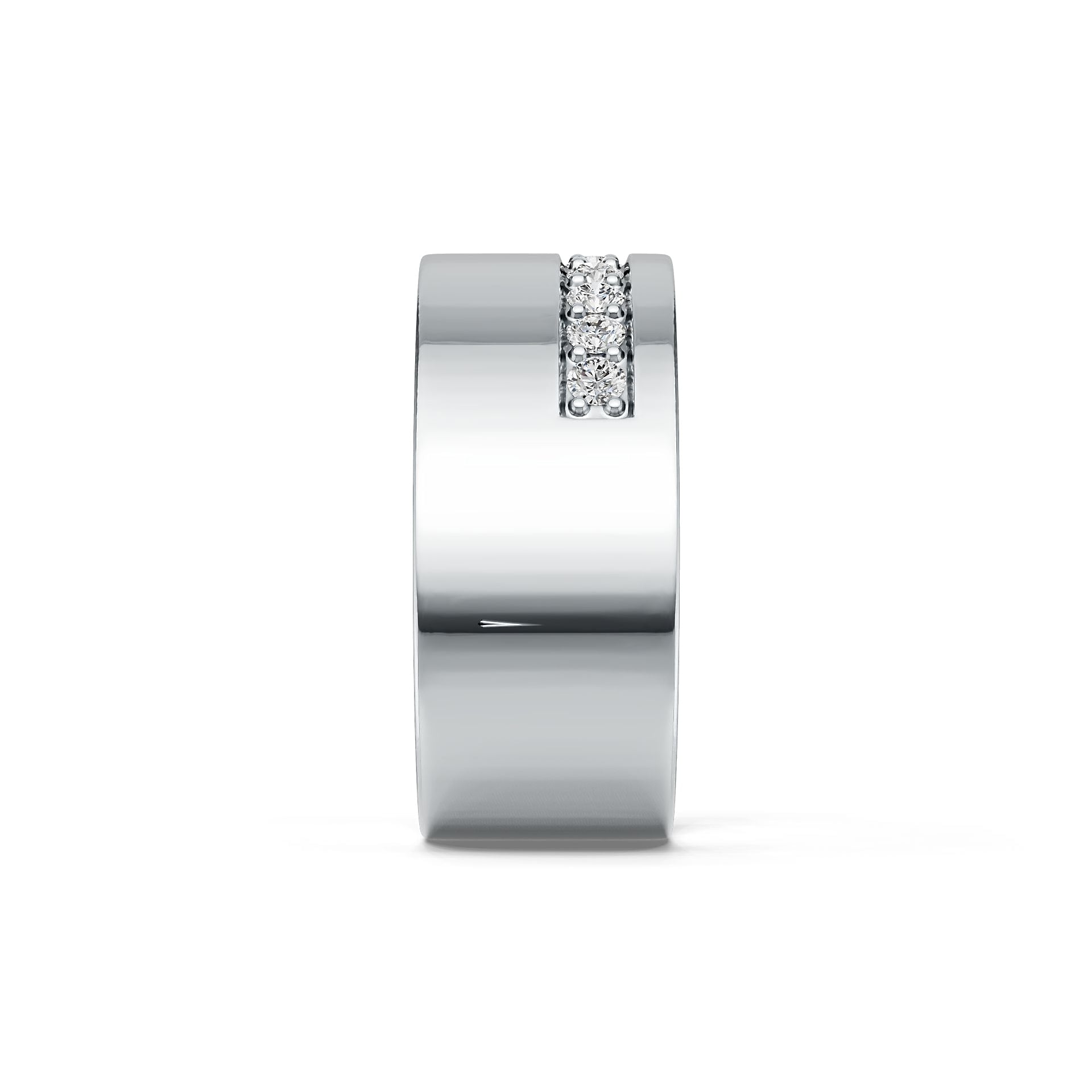 14K Gold Ring with or Moissanite Wedding Band Men's Ring Diamond Accent DHJ