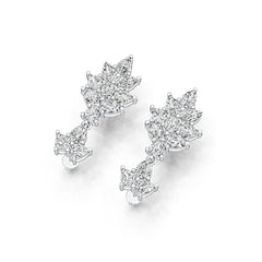 Sterling Silver Semi Mount Earrings Setting Pear PE 6X4mm PE 5X4mm DHJ