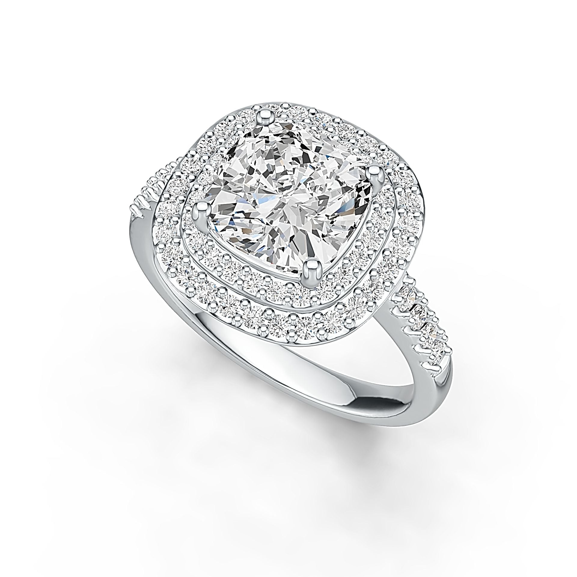 Sterling Silver Semi Mount Ring Setting Cushion CU 8X8mm Syzjewelry