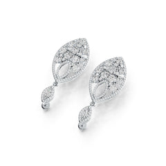 Sterling Silver Semi Mount Earrings Setting Marquise MQ 6X3mm OV 4X3mm DHJ