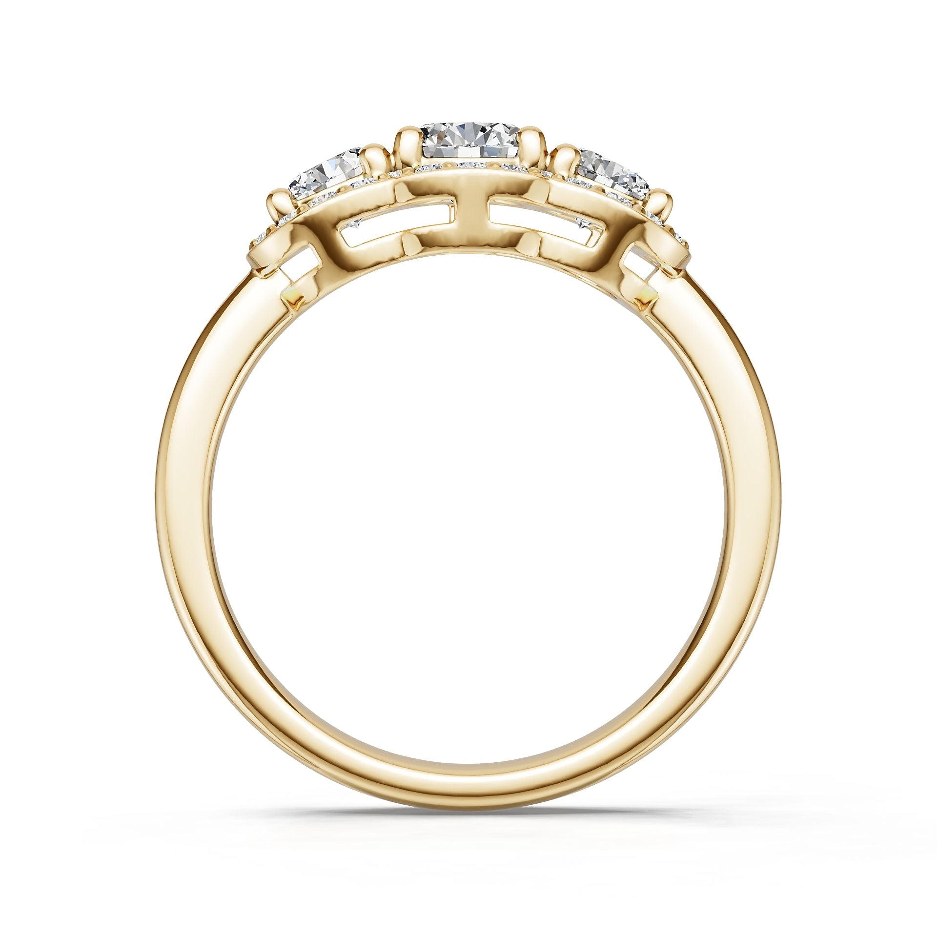Platinum Semi Mount Ring Setting Round Ro 5x5mm Diamond Accent Syz Jewelry