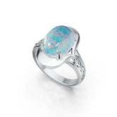 Sterling Silver Semi Mount Ring Setting Oval OV 14X10mm DHJ