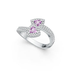 Sterling Silver Semi Mount Ring Setting Trillion TL 4X4mm DHJ