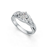 Sterling Silver Semi Mount Ring Setting Cushion CU 5.5X5.5mm DHJ