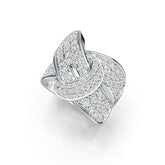 Sterling sølv halvmonteringsring indstilling rund RD 2x2mm