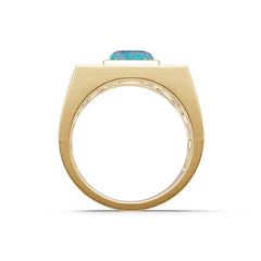 18K Gold Semi Mount Ring Setting Round Ro 10x8mm Syz Jewelry