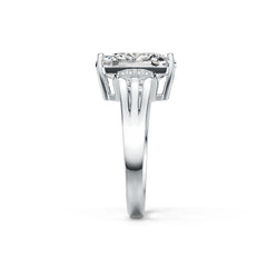 18K Gold Semi Mount Ring Setting Cushion CU 14X12mm Diamond Accent DHJ