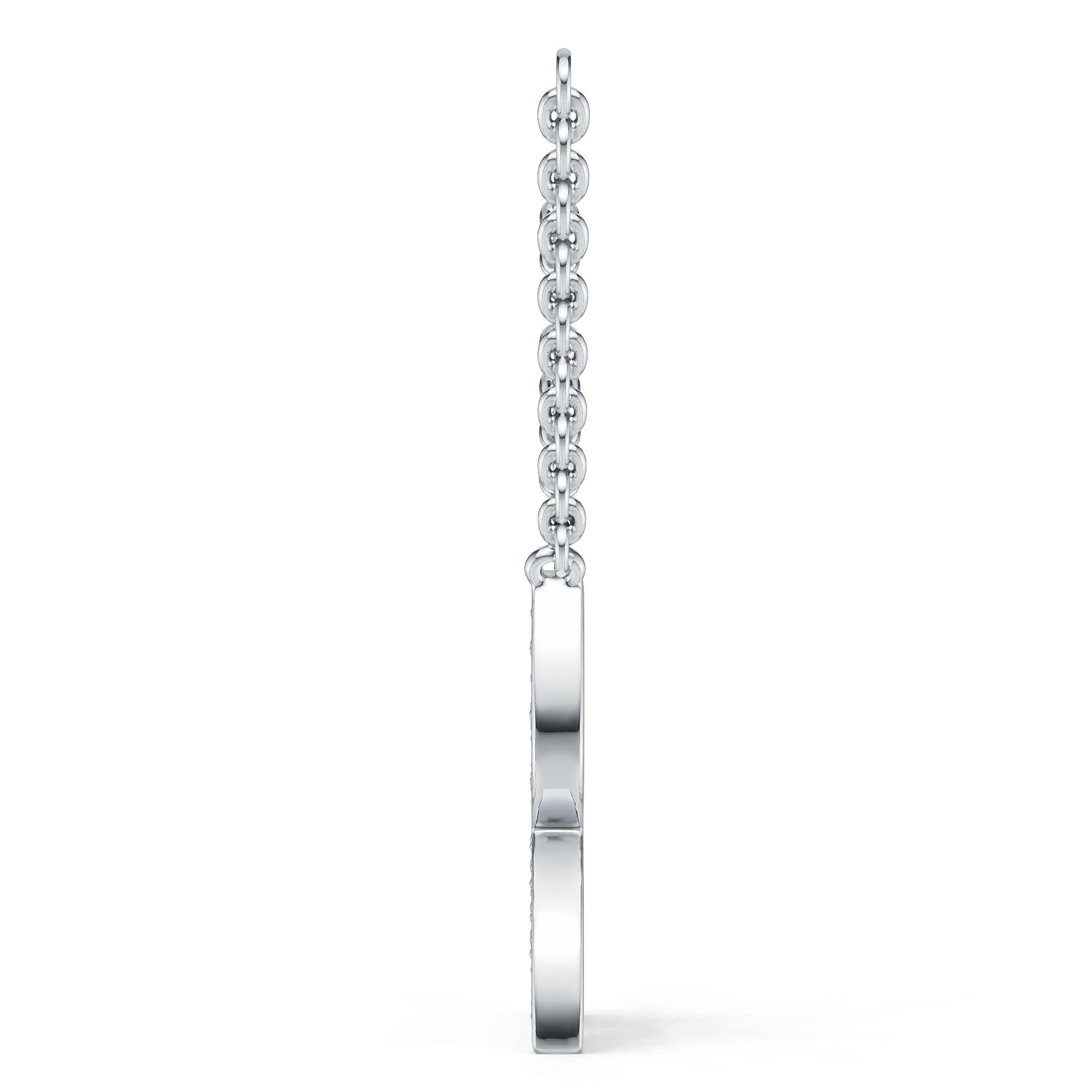 Sterling Silver Semi Mount Pendant Setting Round Rd DHJ