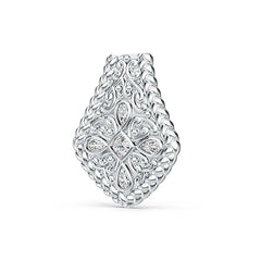 Sterling Silver Semi Mount Pendant Setting Pear PE 5X3mm CU 4X4mm DHJ