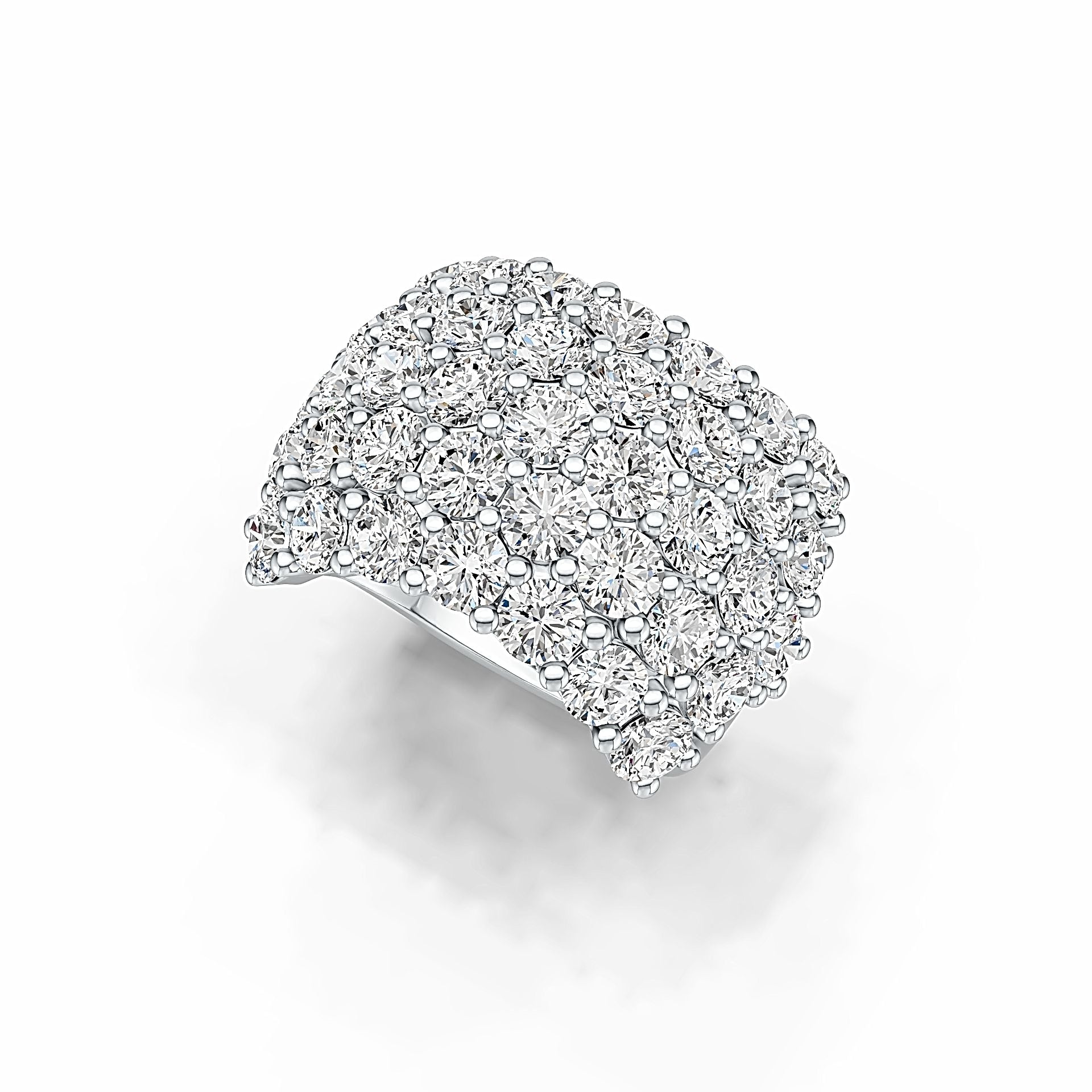 Sterling Silver Semi Mount Ring Setting Round RD 3.5mm DHJ