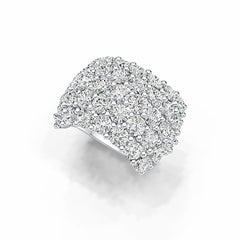 Sterling Silver Semi Mount Ring Setting Round RD 3.5mm DHJ