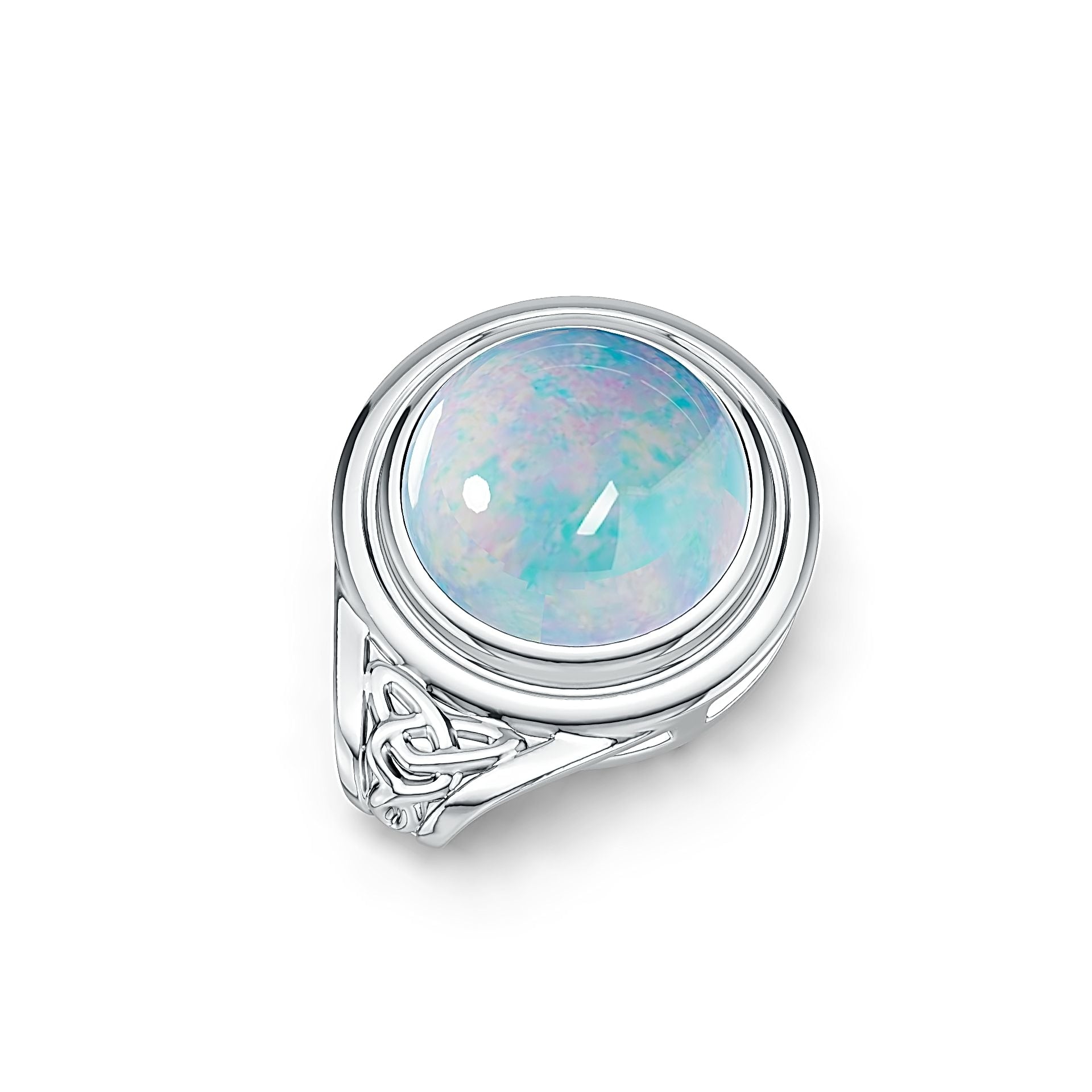 Sterling Silver Semi Mount Pendant Setting Round RD 10x10mm DHJ
