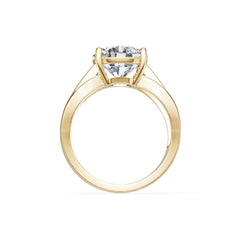 Platinum Semi Mount Ring Setting Round Ro 6x6mm Diamond Accent Syz Jewelry
