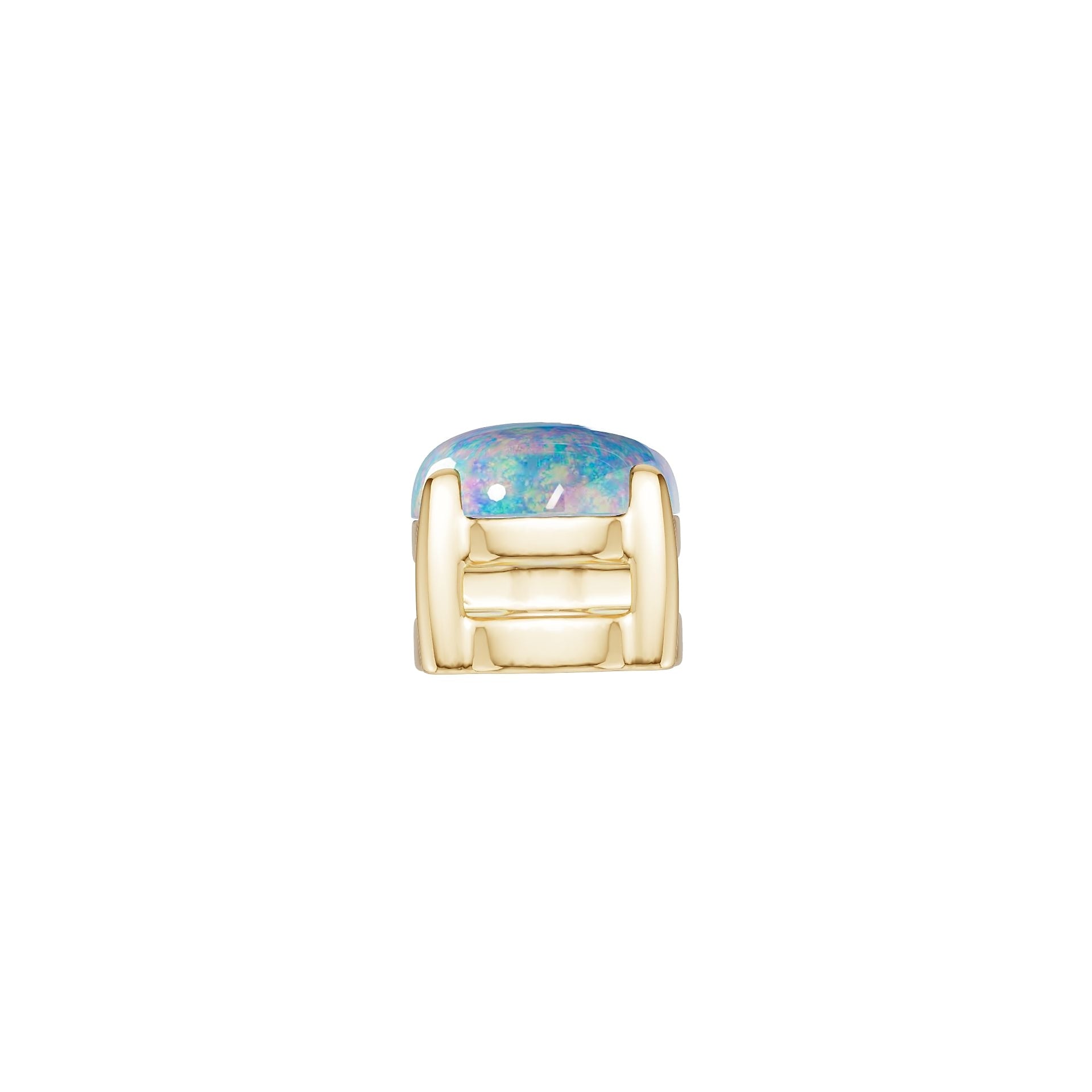 Platinum Semi Mount Pendant Setting Round Ro 8x6mm Syz Jewelry
