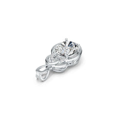 Sterling Silver Semi Mount Pendant Setting Oval OV 10X8mm DHJ