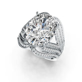 Sterling Silver Semi Mount Ring Setting Oval OV 16X12mm DHJ