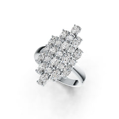 Sterling Silver Semi Mount Ring Setting Oval OV 5x3mm DHJ