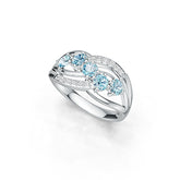 Sterling Silver Semi Mount Ring Setting Round RD 4x4mm DHJ