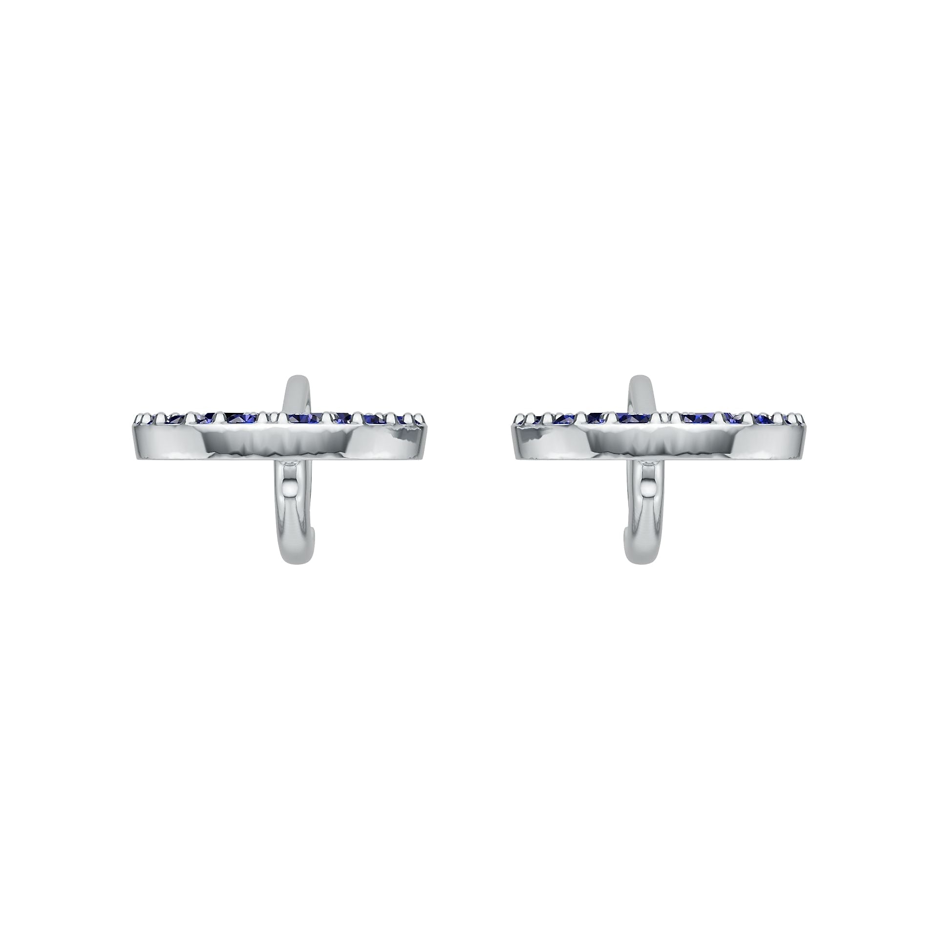 18K Gold Semi Mount Earrings Setting Baguette Ba 2x1mm Syz Jewelry