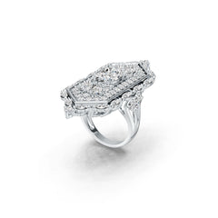 Sterling Silver Semi Mount Ring Setting Oval OV 9X7mm Art Deco Syzjewelry