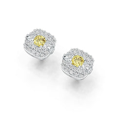 Sterling Silver Semi Mount Earrings Setting Cushion CU 5X5mm DHJ