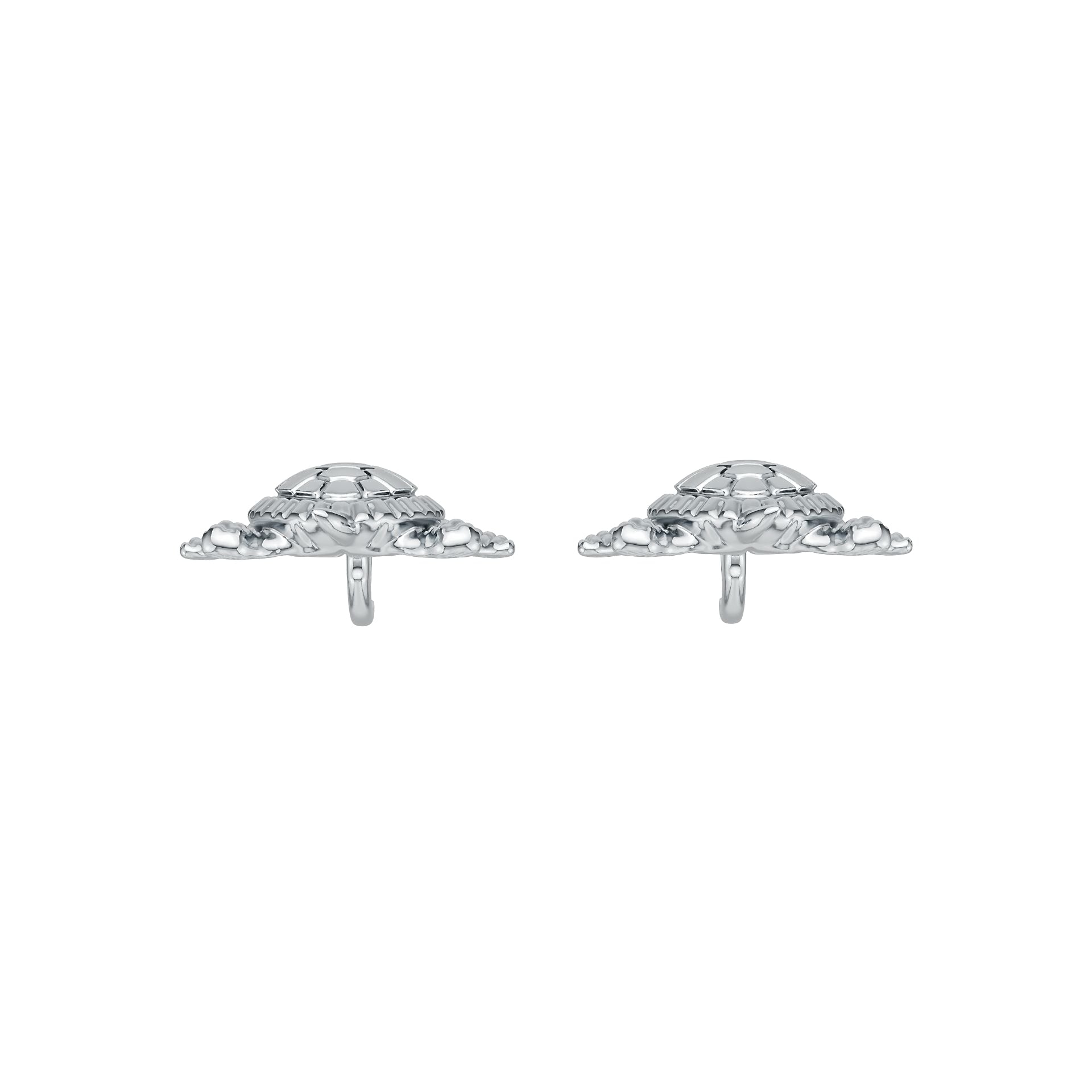 14K Gold Semi Mount Earrings Setting Round Ro 6x6mm Syz Jewelry