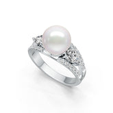 Sterling Silver Semi Mount Ring Setting Round RD 9.5mm DHJ