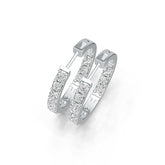 Sterling Silver Semi Mount Earrings Setting Cushion CU 3X3mm DHJ