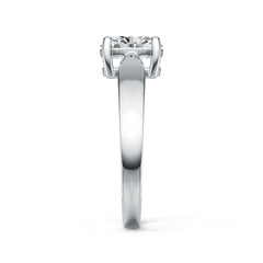 18K Gold Semi Mount Ring Setting Oval OV 8X6mm Solitaire DHJ