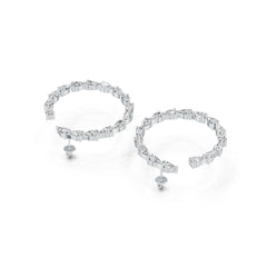 Sterling Silver Semi Mount Earrings Setting Pear PE 5X3mm DHJ