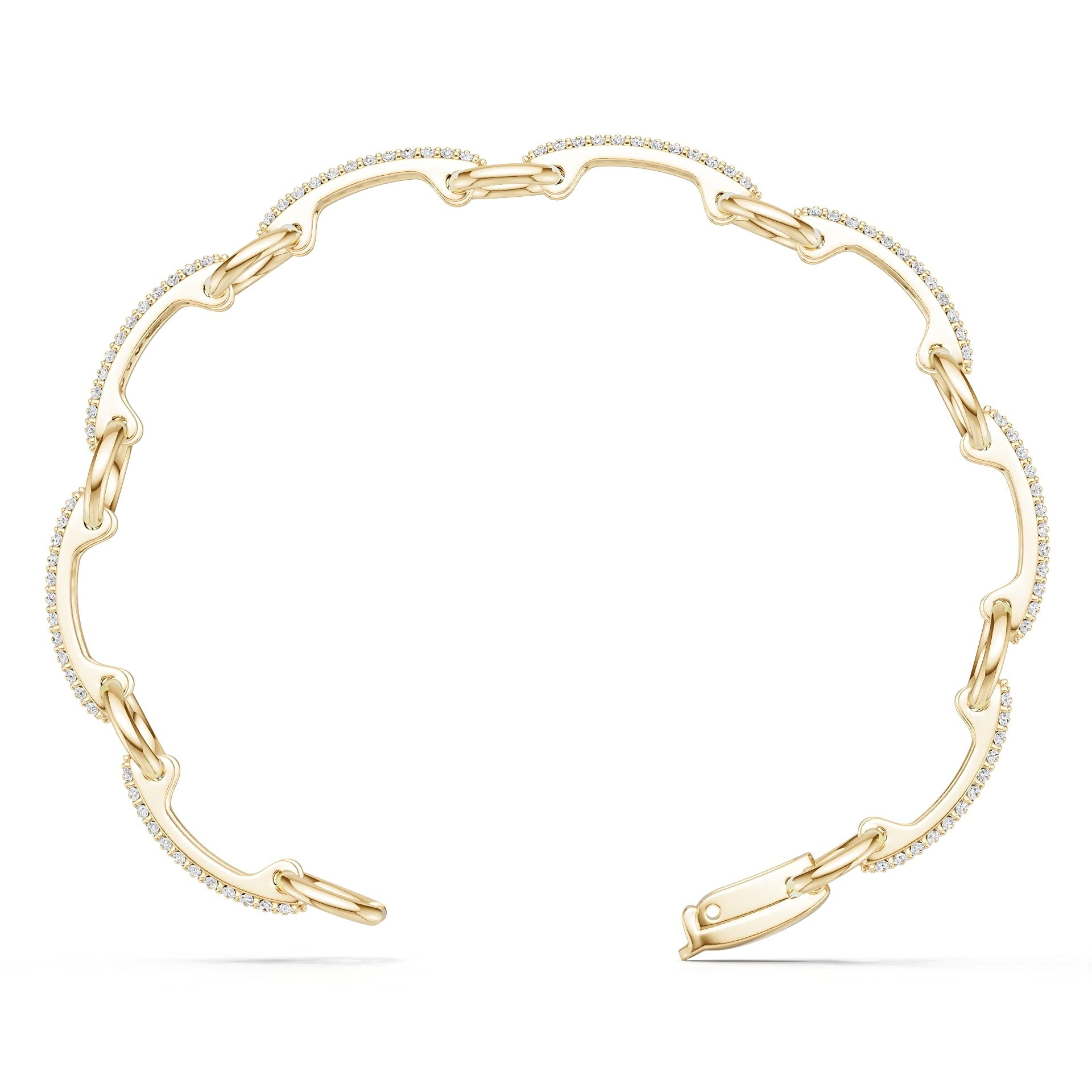 14K Gold Semi Mount Bracelet Setting Round Ro 6x6mm Syz Jewelry