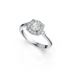 Sterling Silver Semi Mount Ring Setting Round RD 5x5mm DHJ