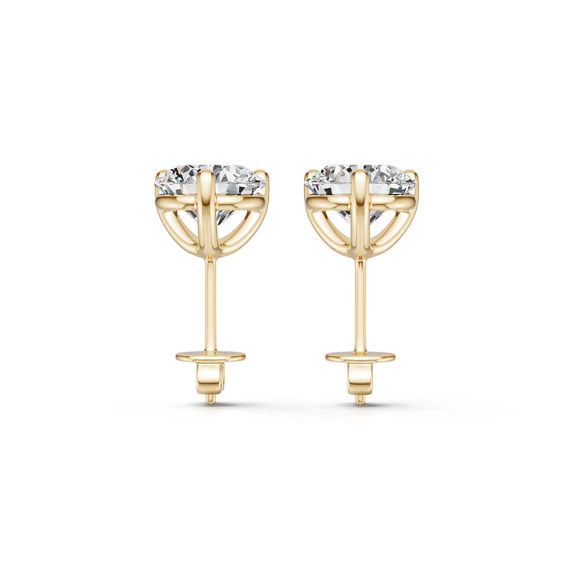 Sterling Silver Semi Mount Earrings Setting Round Ro 6x6mm Syz Jewelry
