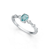 Sterling Silver Semi Mount Ring Setting Oval OV 6x4mm Solitaire DHJ