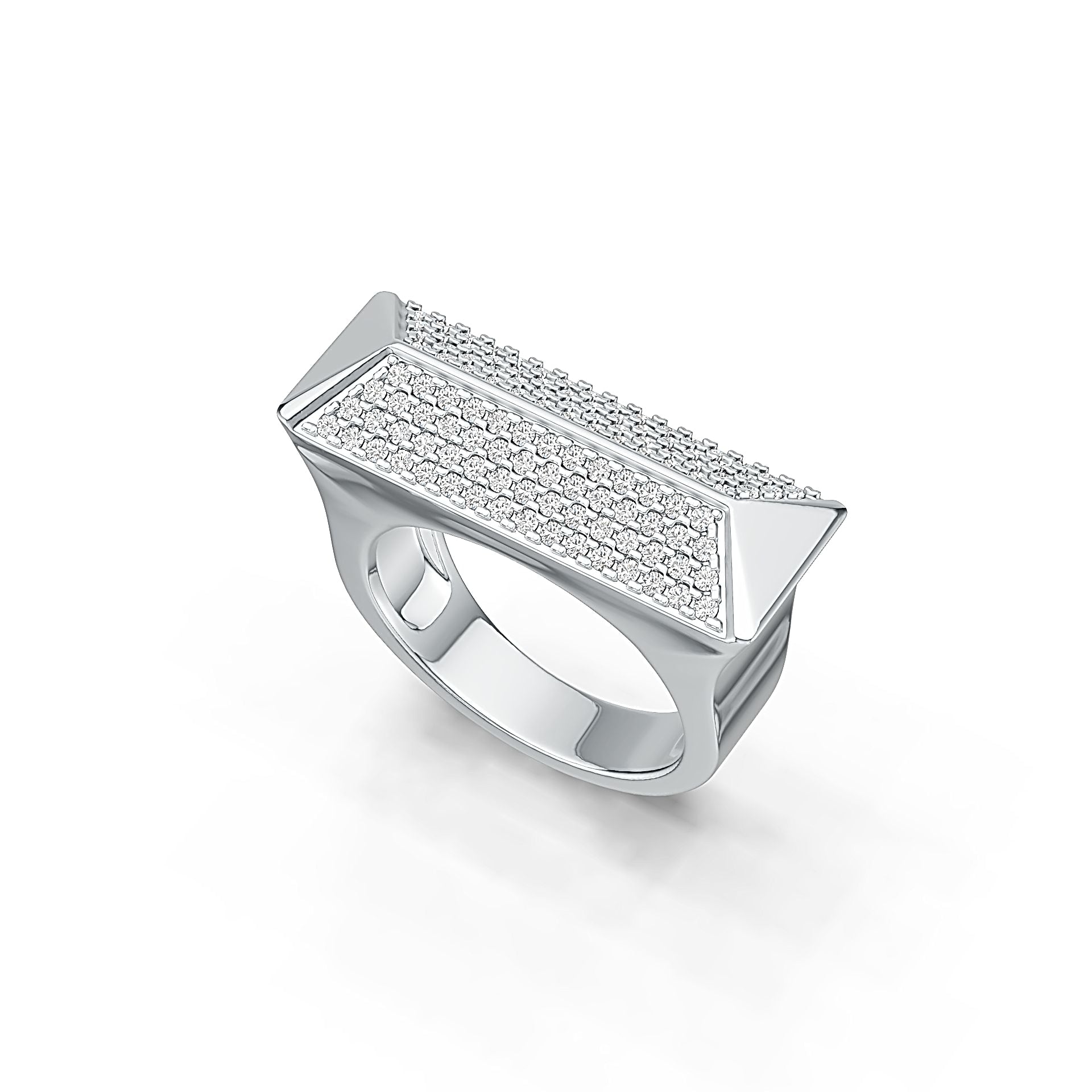 Sterling Silver Semi Mount Ring Setting Round RD 1.2mm DHJ