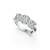 Sterling Silver Semi Mount Ring Setting Oval OV 8X6mm OV 7X5mm with White Topaz DHJ