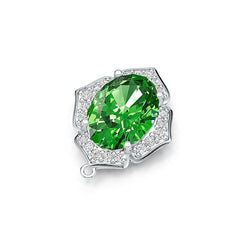 Sterling Silver Semi Mount Pendant Setting Oval OV 17X12mm DHJ