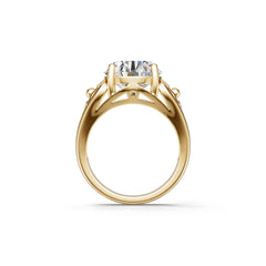 14K Gold Semi Mount Ring Setting Oval OV 12X10mm Syzjewelry