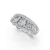 Sterling Silver Semi Mount Ring Setting Oval OV 7X5mm OV 6X4mm OV 4X3mm Tiara Theme DHJ