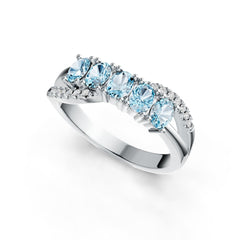 Sterling Silver Semi Mount Ring Setting Oval OV 4X3mm Syzjewelry