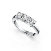 Sterling Silver Semi Mount Ring Setting Emerald OCT 5X5mm DHJ