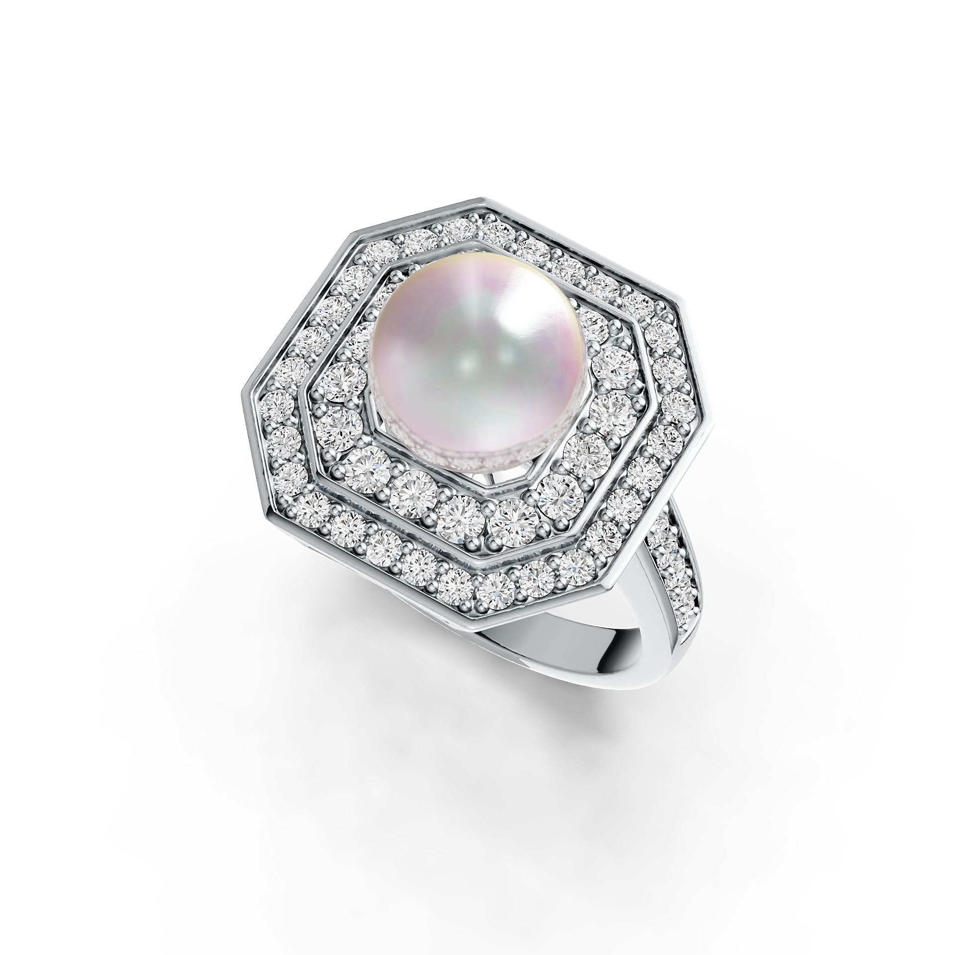 Sterling Silver Semi Mount Ring Setting Round RD 8.5mm DHJ