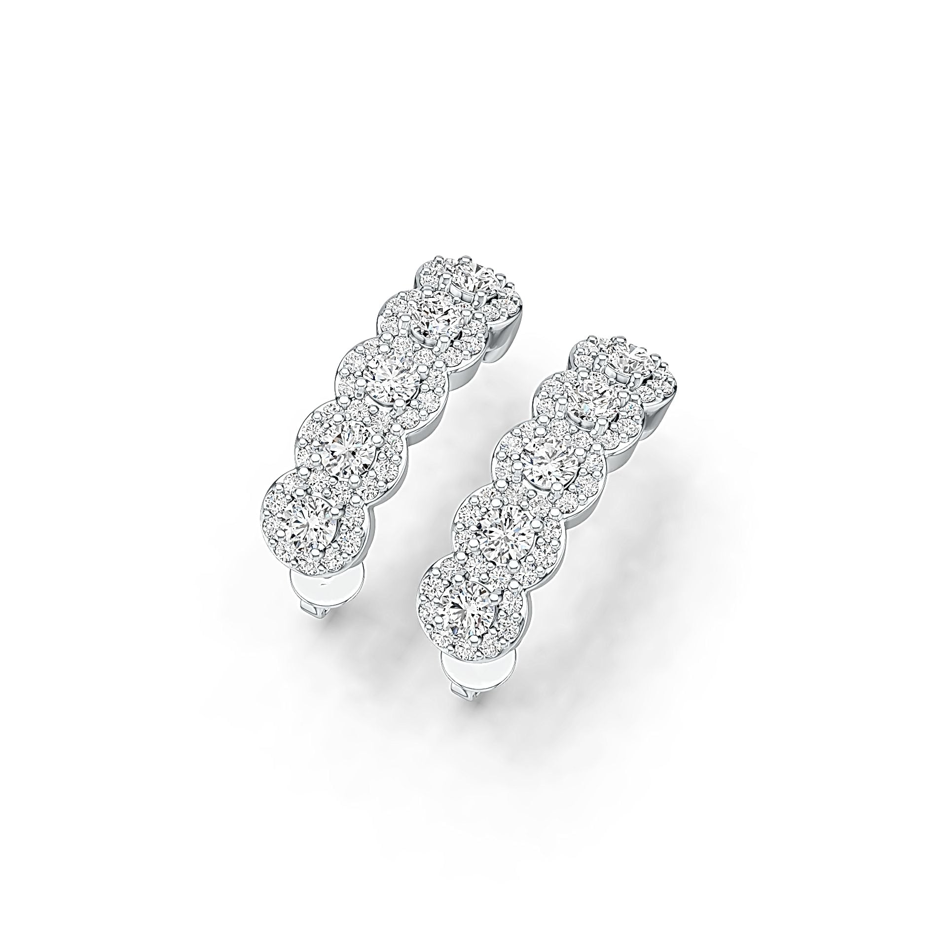 Sterling Silver Semi Mount Earrings Setting Round RD 3x3mm - Syzjewelry