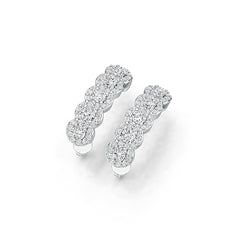 Sterling Silver Semi Mount Earrings Setting Round RD 3x3mm - Syzjewelry
