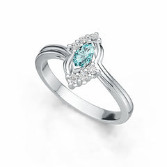 Sterling Silver Semi Mount Ring Setting Marquise MQ 6X3mm DHJ